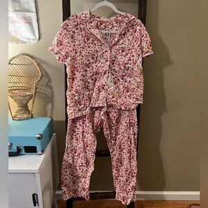 J Crew Floral Pajama Set